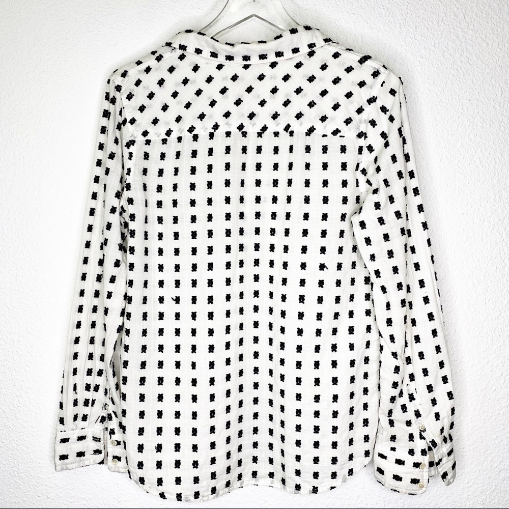 Merona Embroidered Long Sleeve Button Up - Picture 6 of 6
